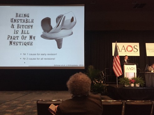 Dr. Thomas Luyckx presenteert op AAOS in Orlando, USA