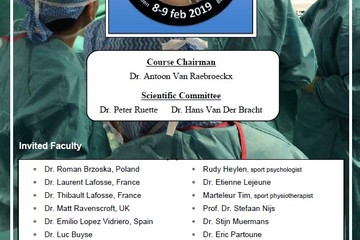 Dr. Muermans zetelt in faculty 4th Practical course Shoulder Surgery